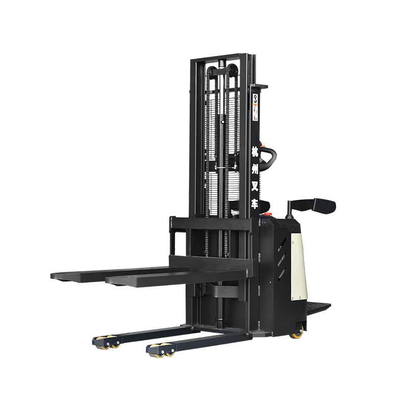 2 ton stand-on elektrisk pall staplare lift 3m